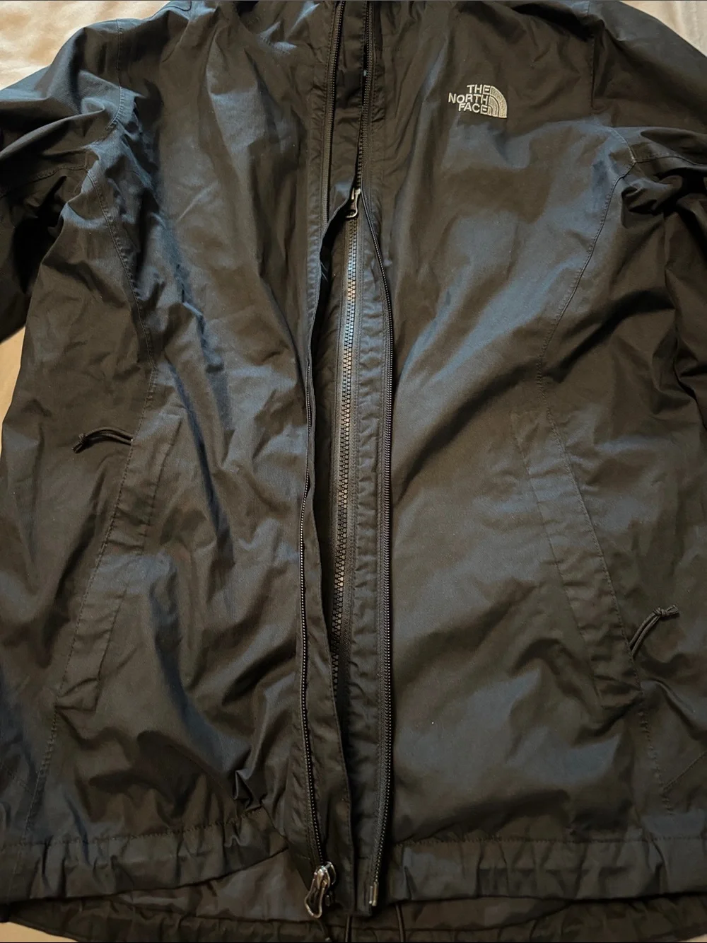 The North Face Black Hooded Raincoat